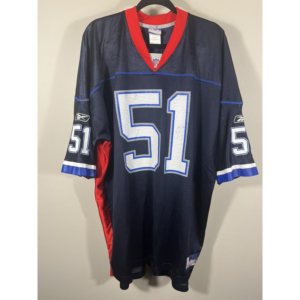 Vintage Reebok NFL Equipment Buffalo Bills Takeo Spikes Jersey Sz 2XL FLAWS (Q)